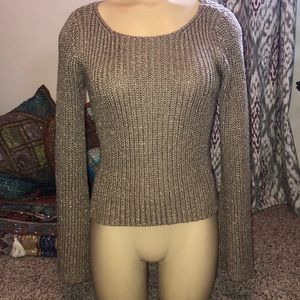 THE LIMITED Metallic Knitted Blouse